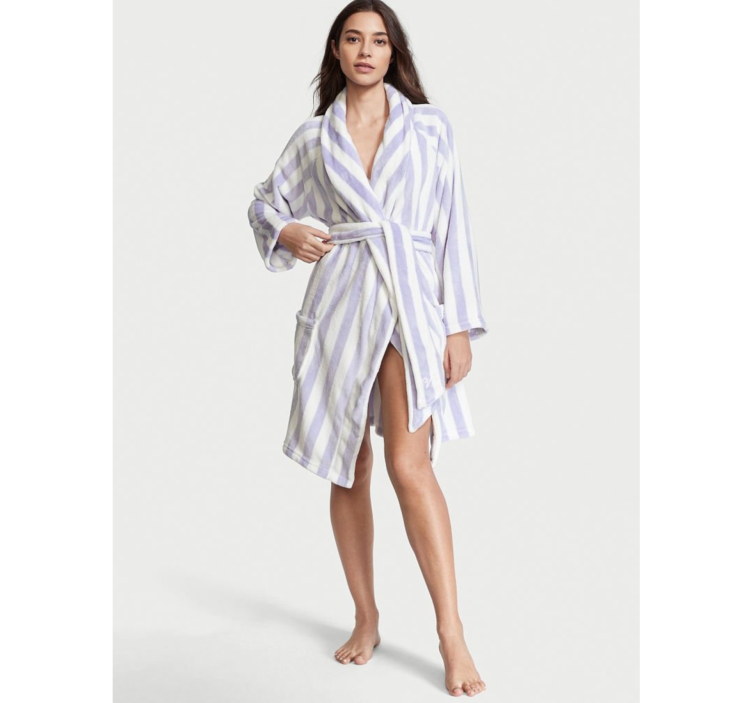 Плюшевый Халат Victoria’s Secret Logo Short Cozy Robe
