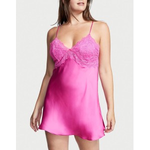 Пеньюар Lace Plunge Open-Back Slip Summer Pink
