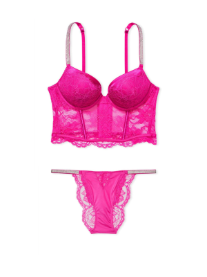 Комплект білизни Victoria's Secret Very Sexy Shine strap Balconette Summer pink