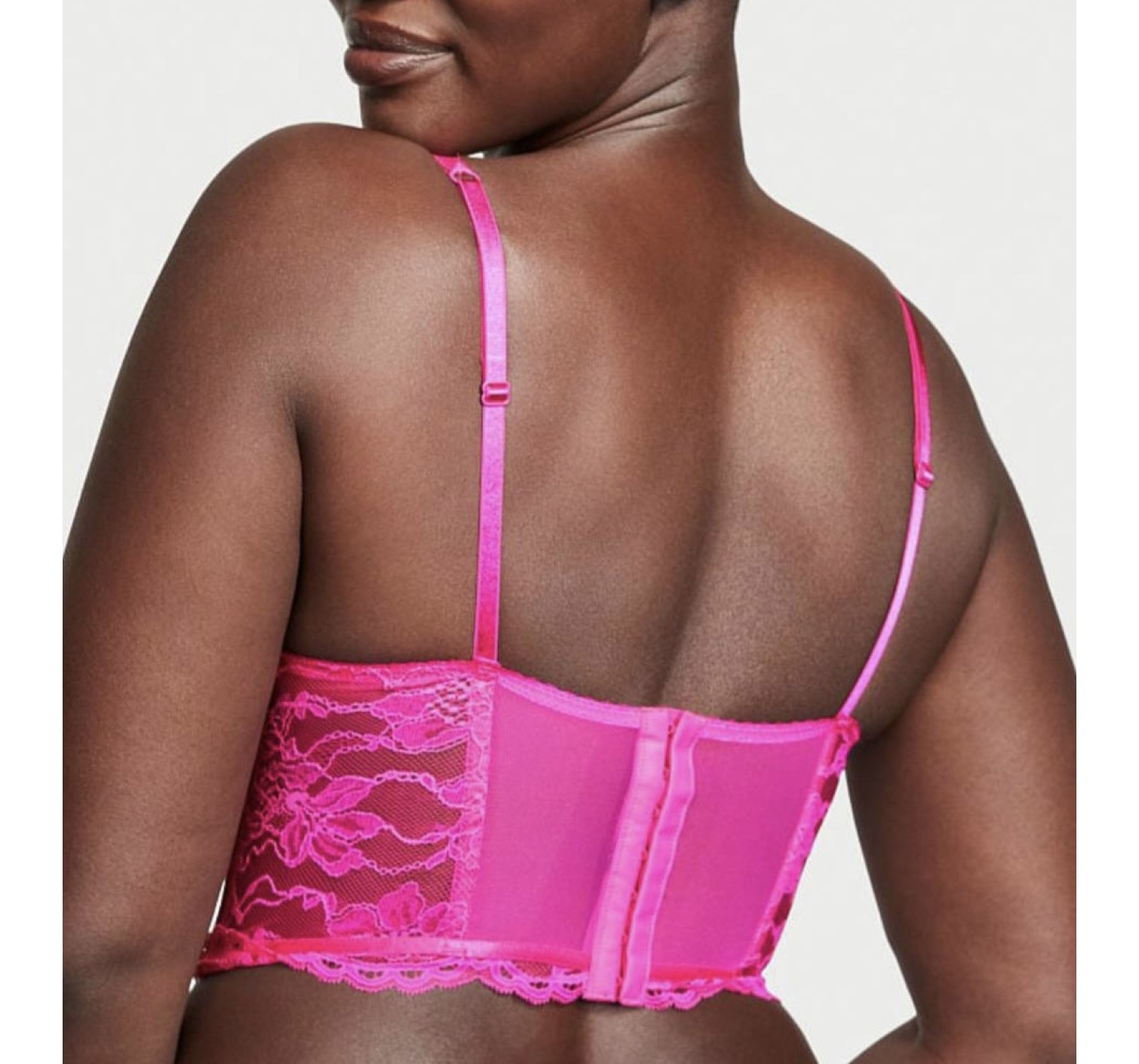 Комплект белья Victoria’s Secret Very Sexy Shine strap Balconette Summer pink