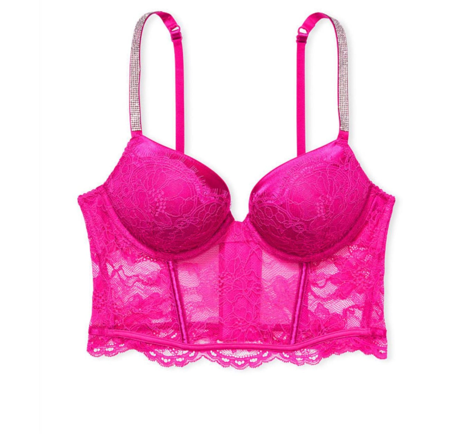 Комплект белья Victoria’s Secret Very Sexy Shine strap Balconette Summer pink