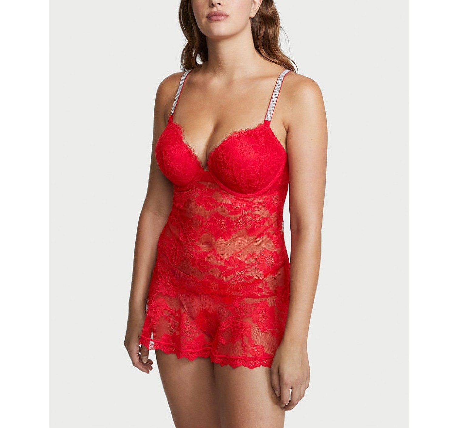 Пеньюар Bombshell Lace Shine Strap Babydoll