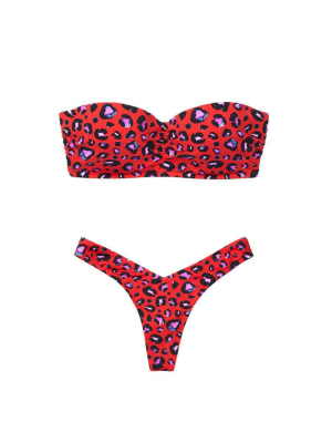 Купальник Victoria’s Secret Red Leopard print