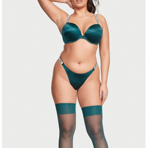 Комплект Shine Strap Push-Up Bra Deepest Green Set
