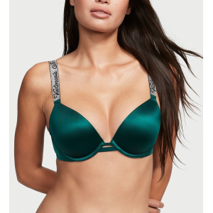 Комплект Shine Strap Push-Up Bra Deepest Green Set