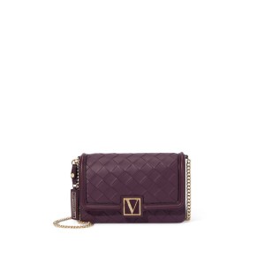 Сумка Кросс-боди The Victoria Mini Shoulder Bag Violet Woven