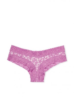 Трусики Lace Cotton Cheeky Panty Purple