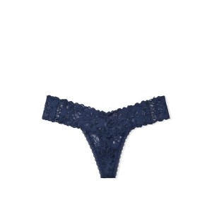 Трусики Lacie Lace-Up Noir Navy Thong Panty