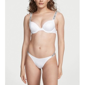 Купальник Shine Strap Sexy Tee Push-Up Bikini White