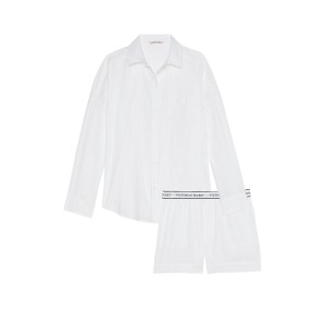 Пижама Cotton Stripes PJ Set Long sleeve White