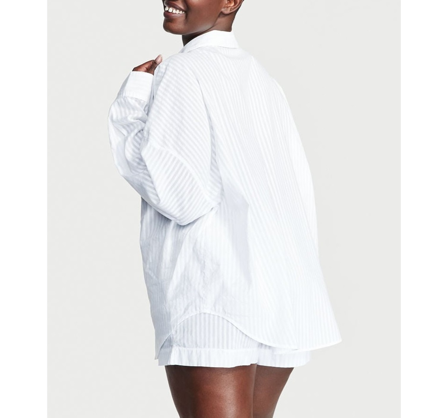 Пижама Cotton Stripes PJ Set Long sleeve White