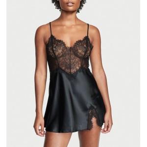 Пеньюар Very Sexy Lace Plunge Slip Black