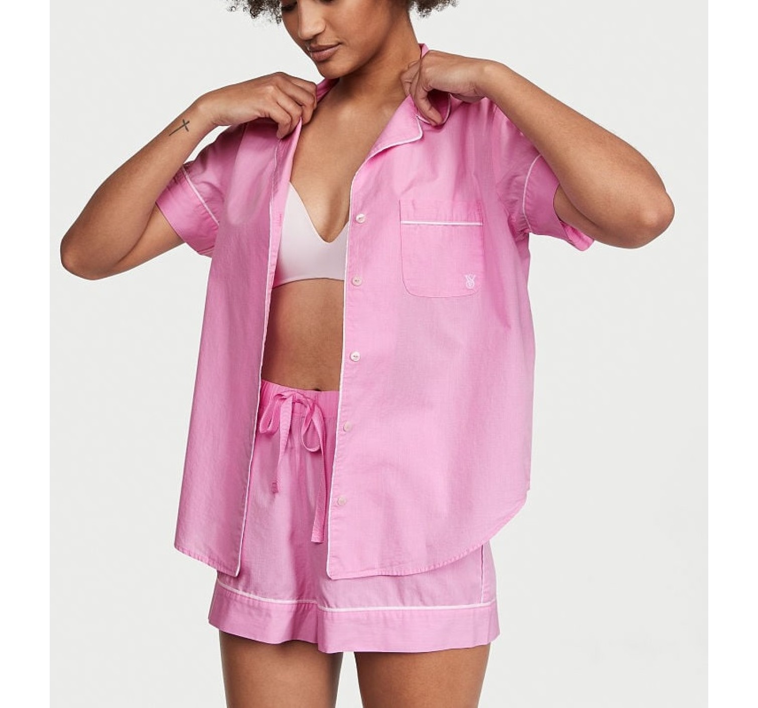 Пижама Cotton Short Pajama Set Lilac Chiffon Flora