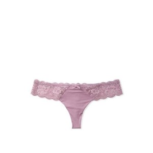 Трусики Lace Thong Knickers Mauve