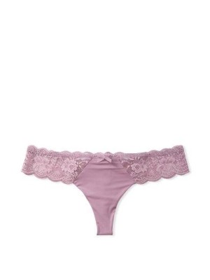 Трусики Lace Thong Knickers Mauve