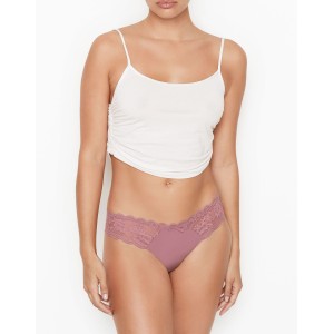 Трусики Lace Thong Knickers Mauve