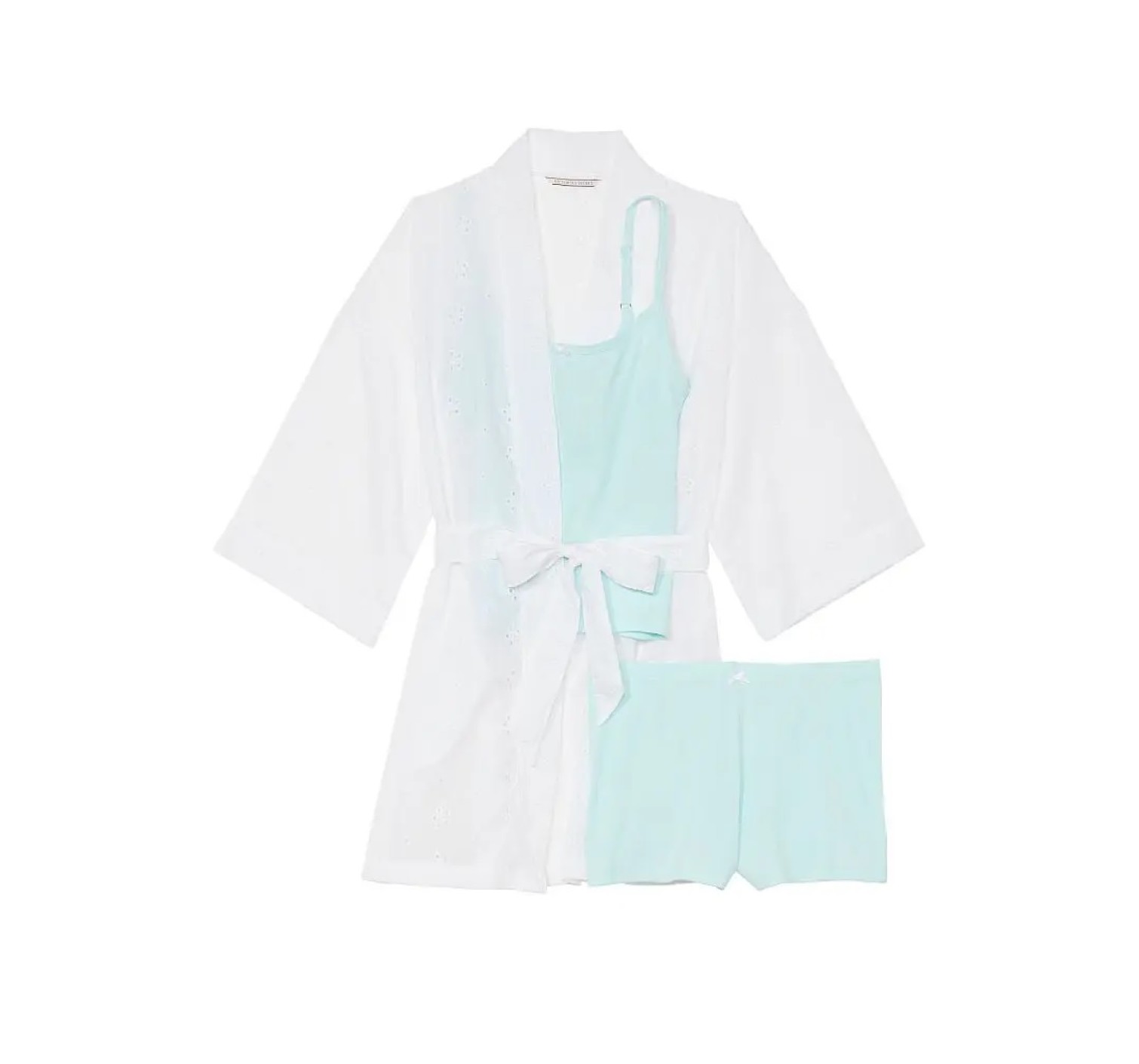 Пижама Victoria Secret 3-piece PJ  Set Cotton White