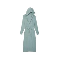 Victoria Secret Modal Terry Hooded Long Robe Mint