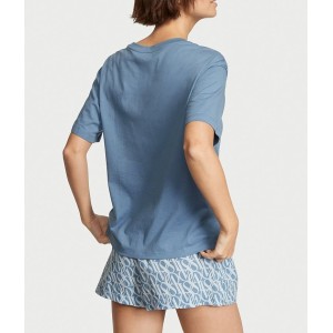 Піжама Cotton Short Tee-jama Set Blue Logo
