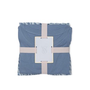 Піжама Cotton Short Tee-jama Set Blue Logo