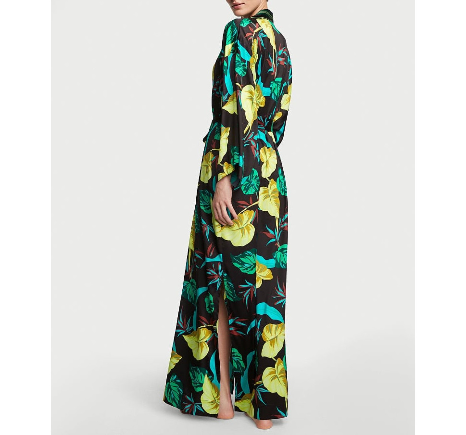 Халат Long Satin Robe Green
