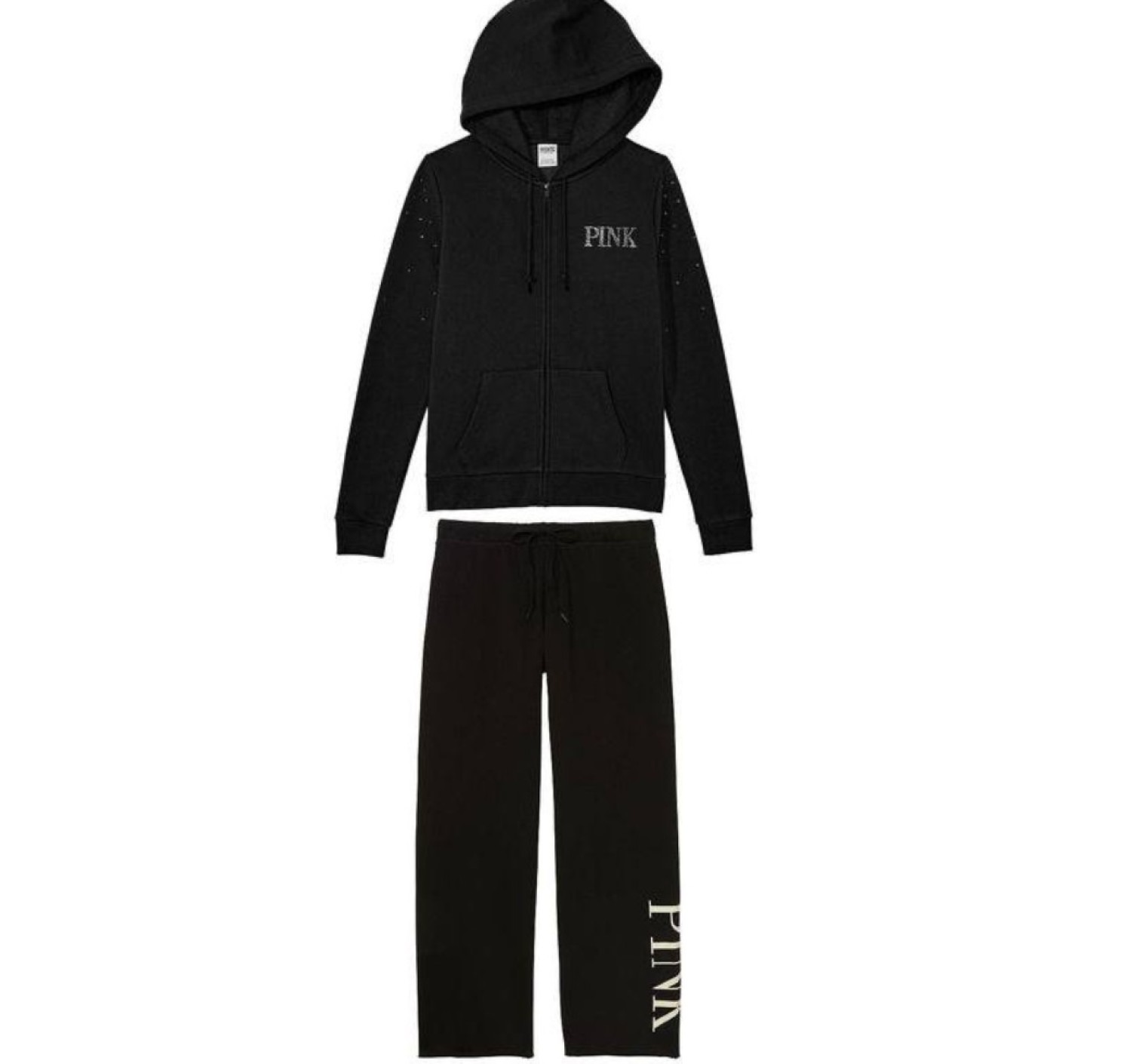 Спортивный костюм PINK Hoodie and Jogger Set Black