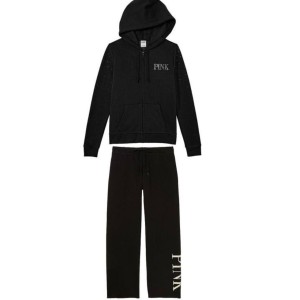 Спортивный костюм PINK Hoodie and Jogger Set Black