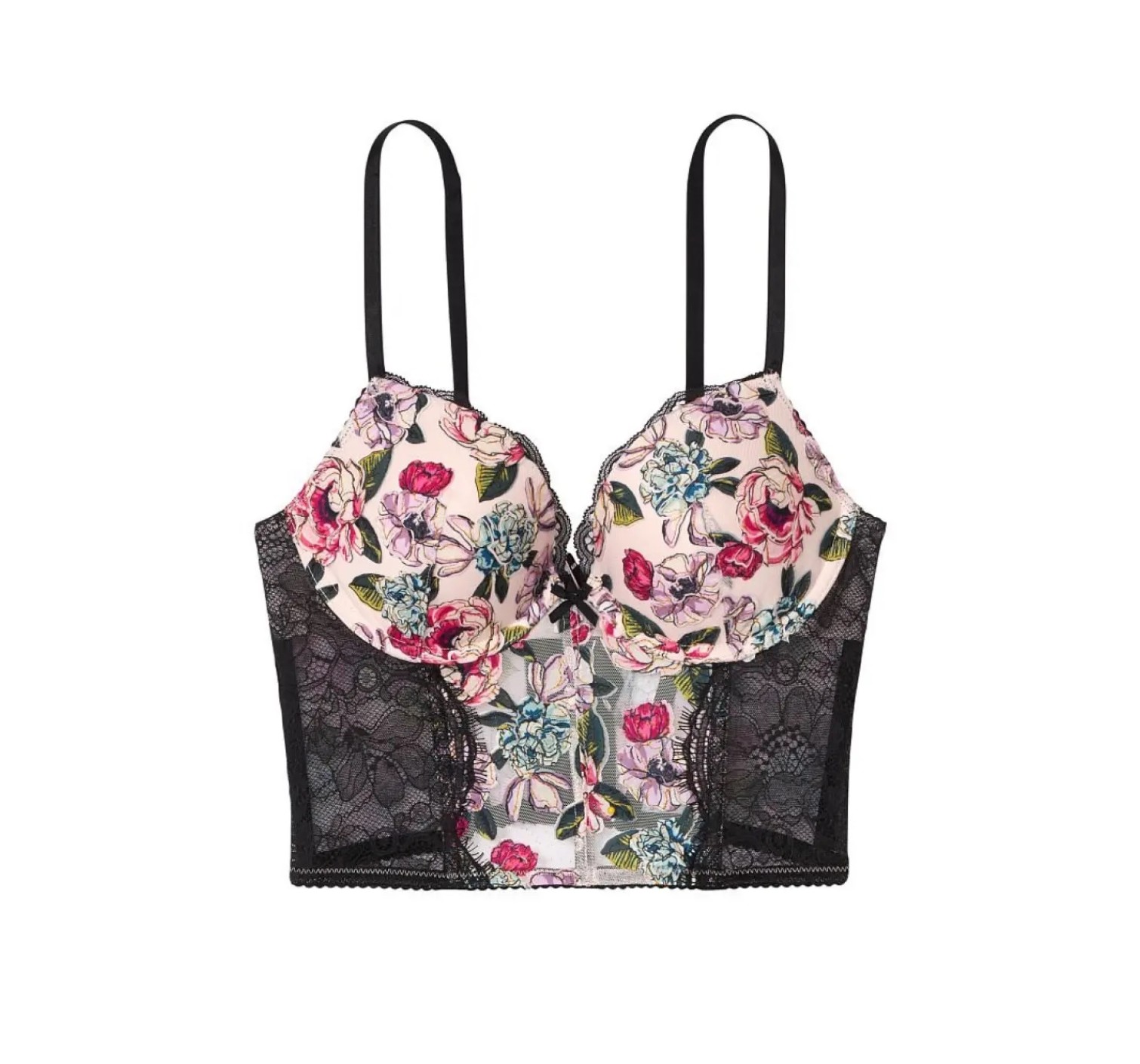 Бюстгалтер  Victoria’s Secret VERY SEXY Purest Pink Floral Push-Up Bra Top