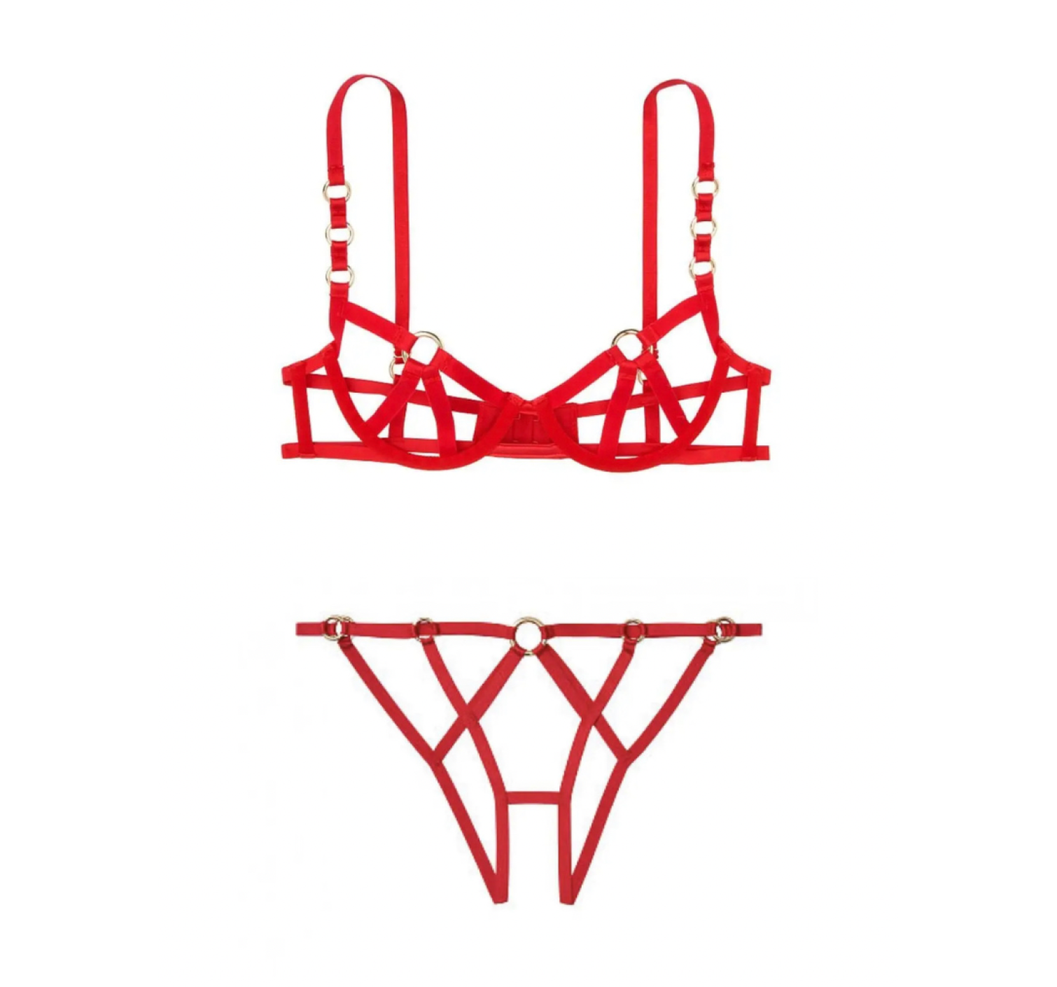 Комплект білизни Victoria's Secret Very Sexy Lipstick Rings