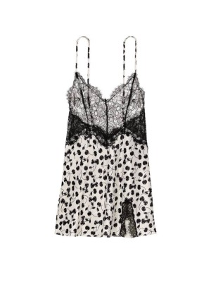 Пеньюар Very Sexy Black&White Lace Plunge Slip