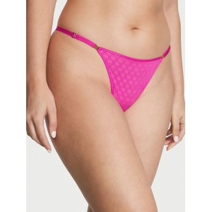 Трусики Icon Lace Adjustable String Thong Panty Fuchsia Frenzy