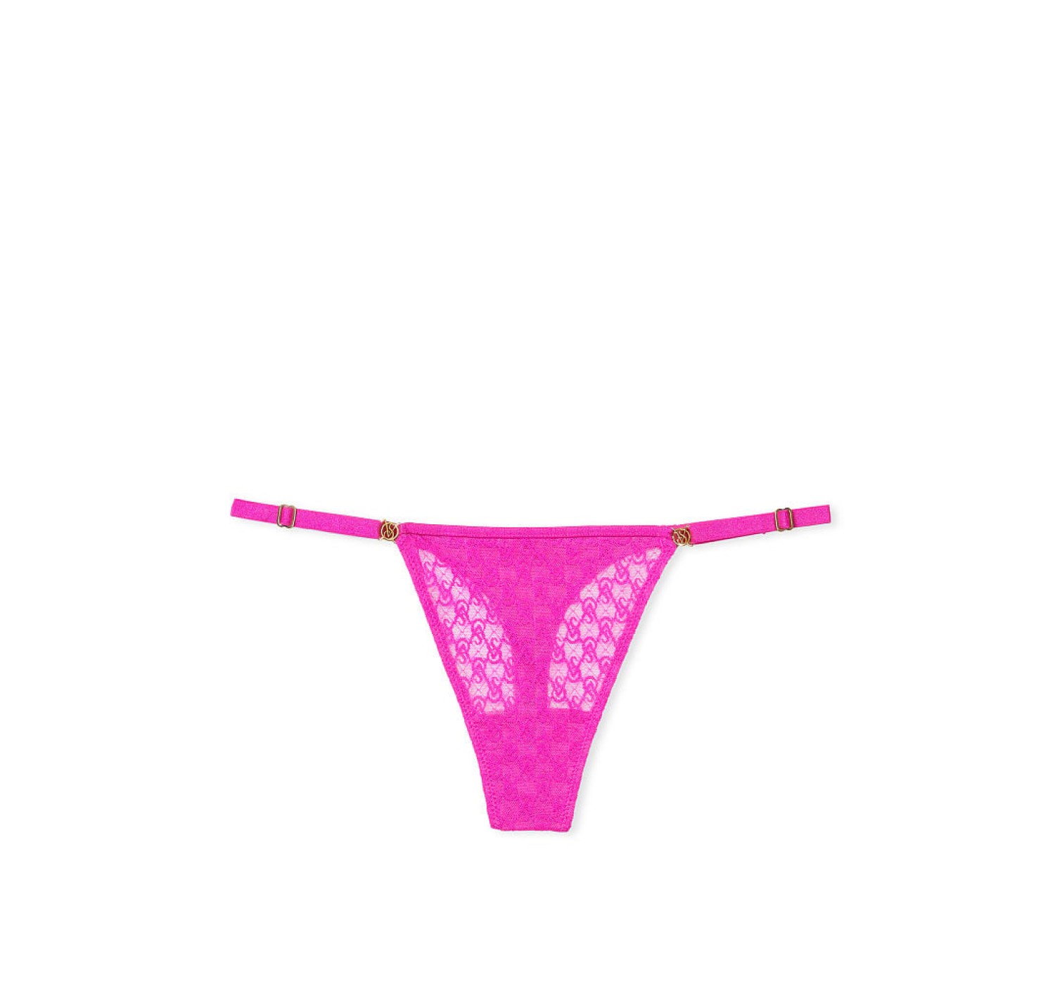Трусики Icon Lace Adjustable String Thong Panty Fuchsia Frenzy