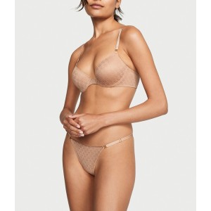 Комплект білизни Icon by Victoria's Secret Push-Up Demi Bra Praline Set