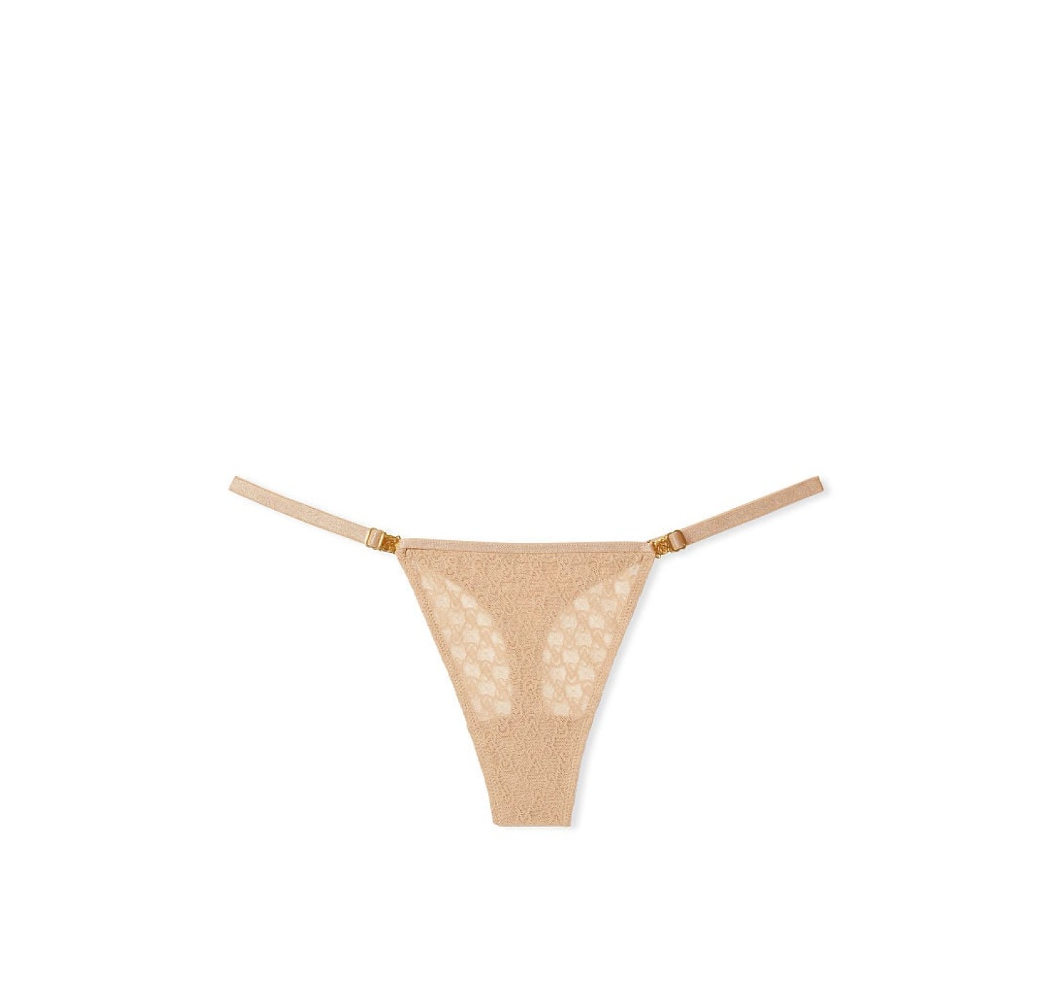 Трусики Icon Lace Adjustable String Thong Panty Praline