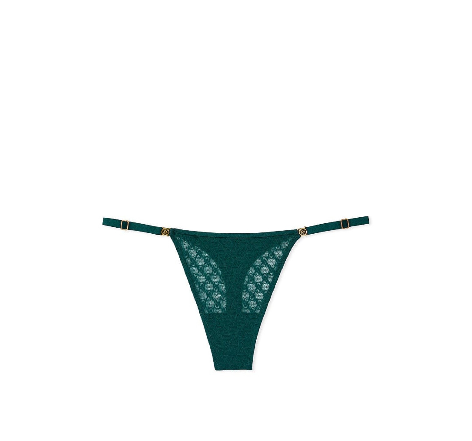 Трусики Icon Lace Adjustable String Thong Panty Black Ivy