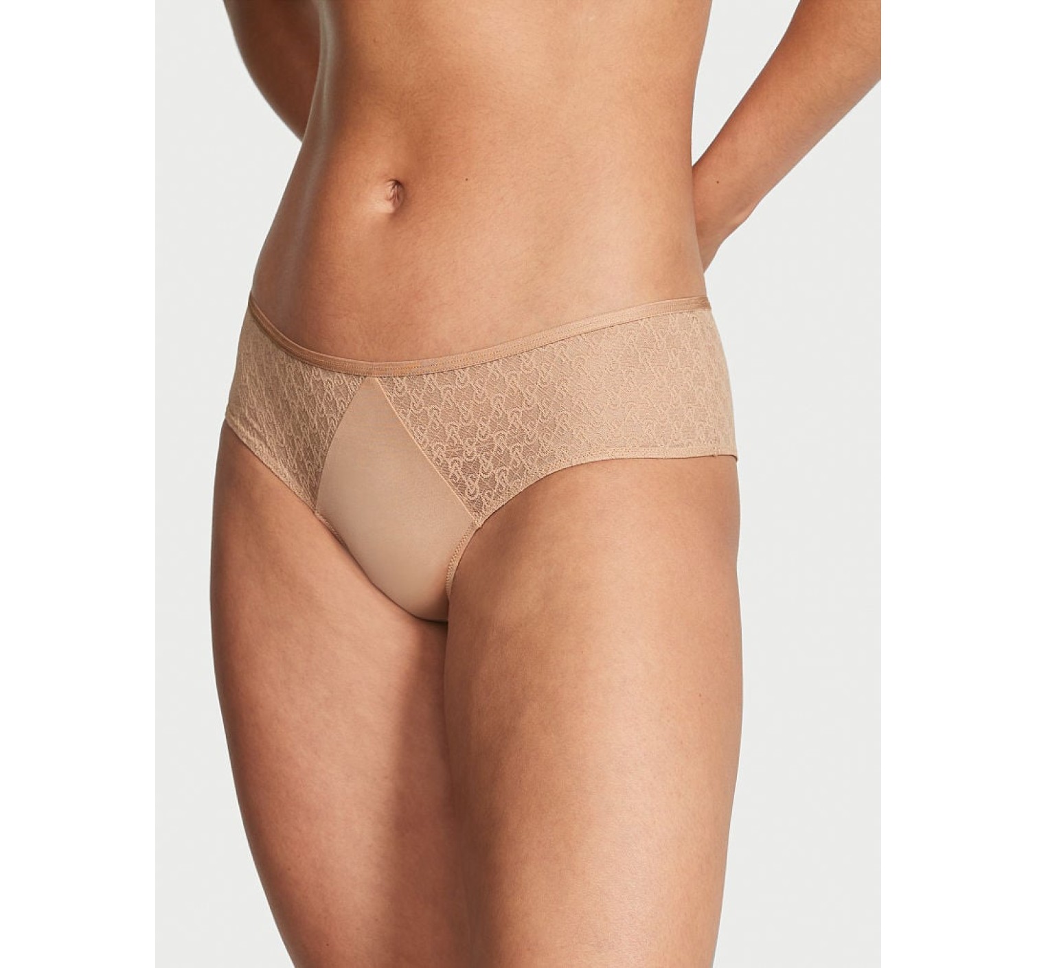 Трусики Icon by Victoria's Secret Lace Cheeky Panty Praline