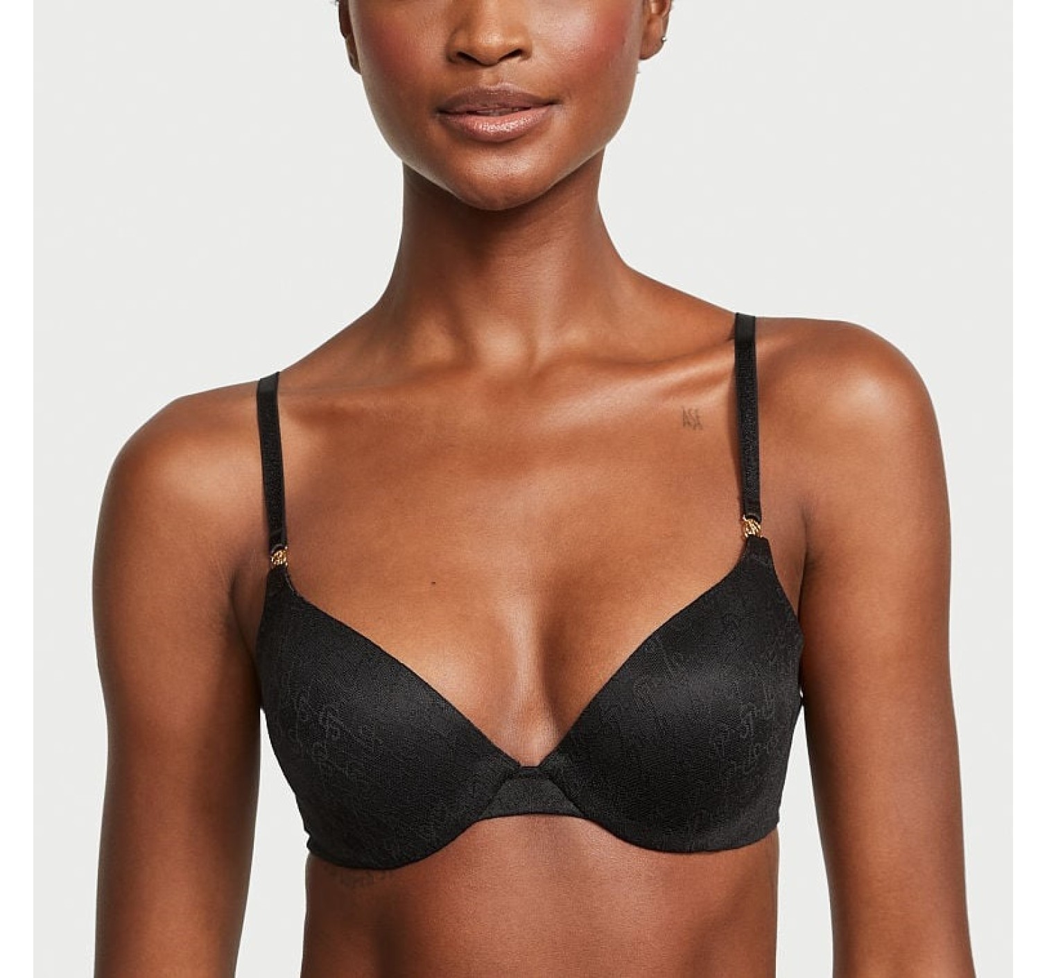 Комплект білизни Icon by Victoria's Secret Push-Up Demi Bra Black Set