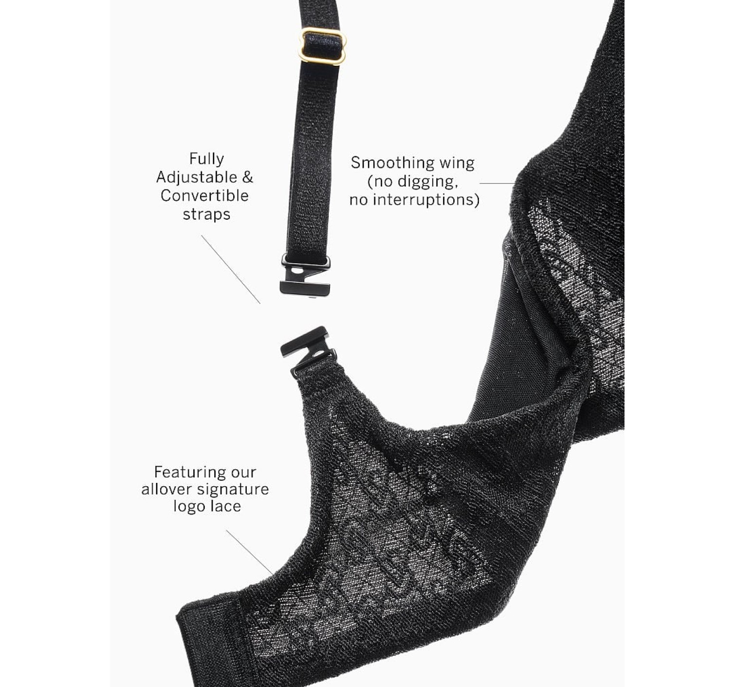 Комплект білизни Icon by Victoria's Secret Push-Up Demi Bra Praline Set