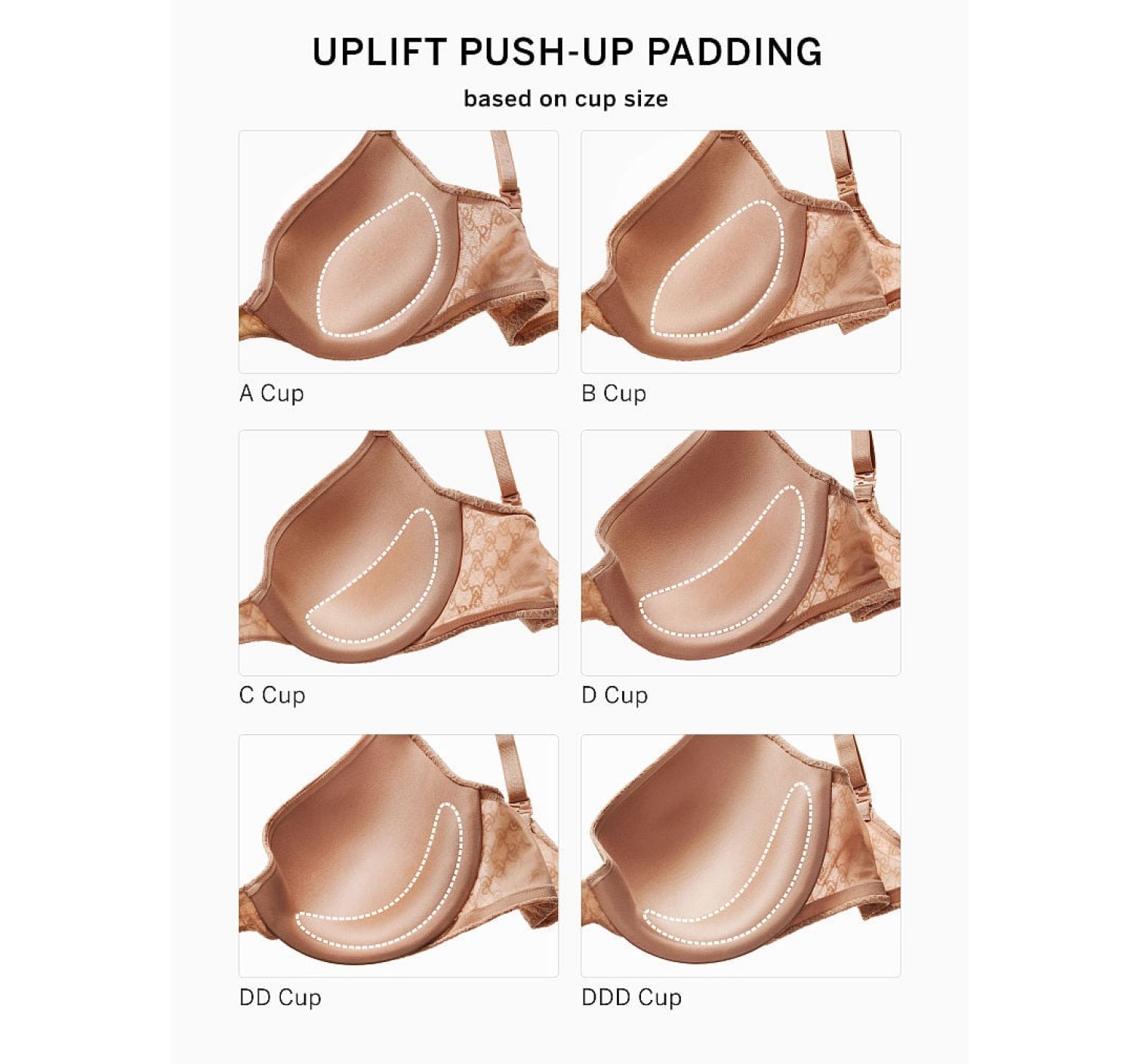 Комплект білизни Icon by Victoria's Secret Push-Up Demi Bra Praline Set
