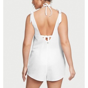Ромпер SWIM Linen Romper Coverup White