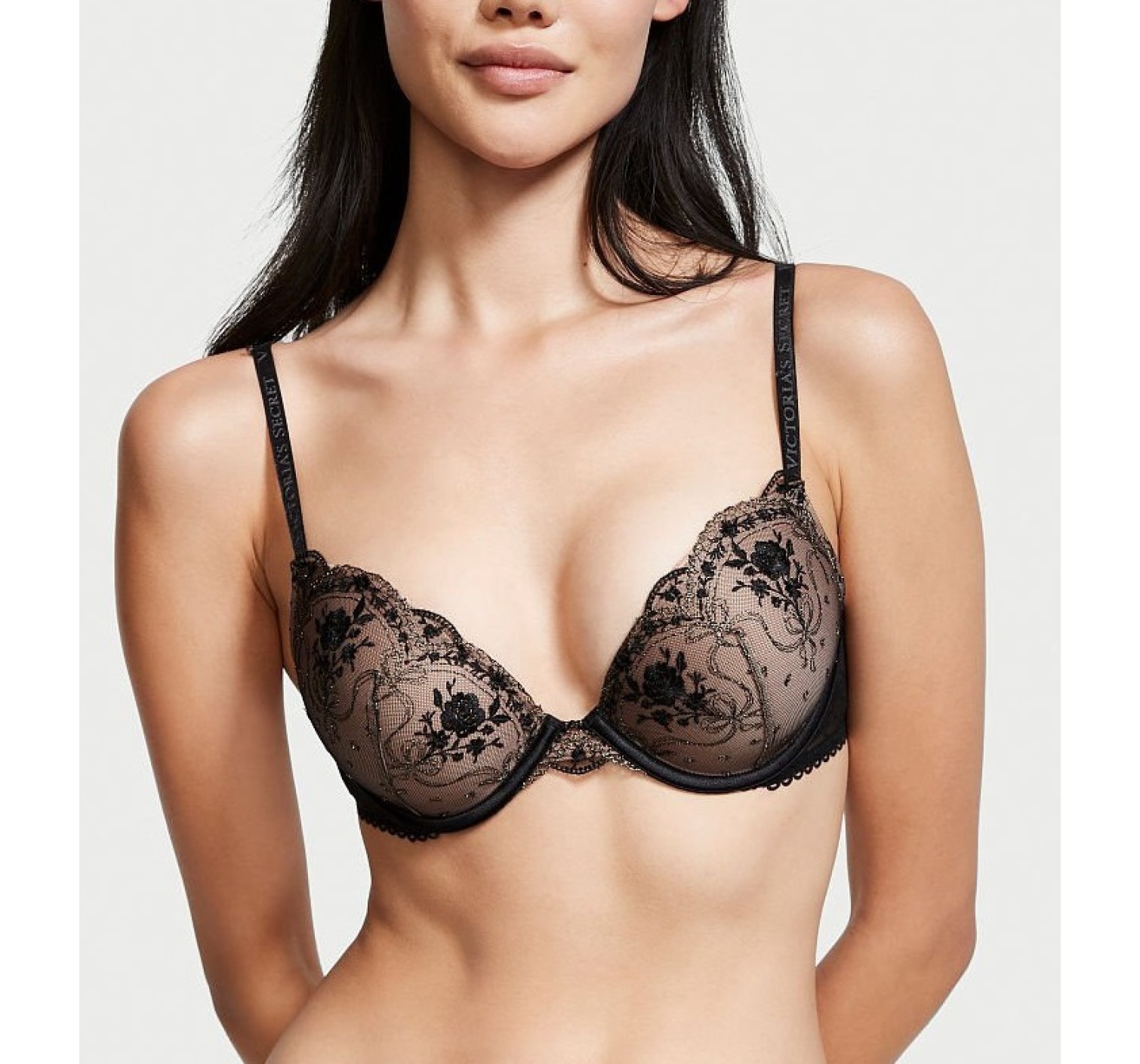 Комплект білизни Luxe Lingerie Black Gold Lace Bra Set