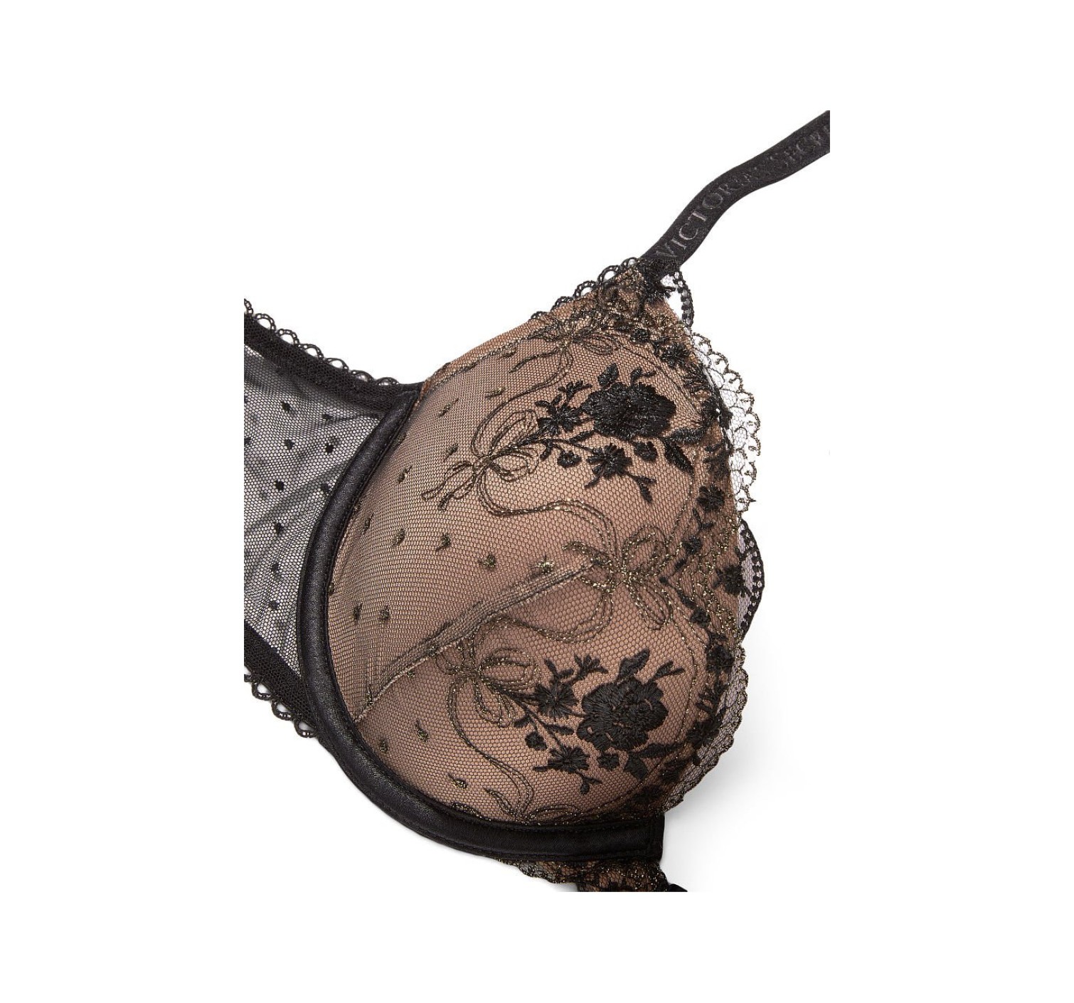 Комплект білизни Luxe Lingerie Black Gold Lace Bra Set