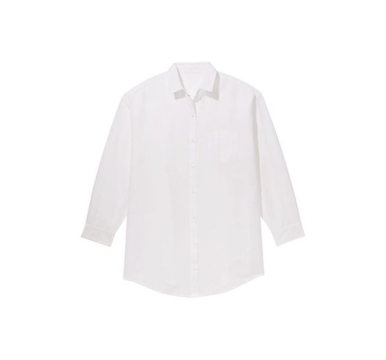 Рубашка Oversized Linen Shirt Cover Up White