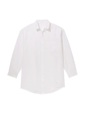 Сорочка Oversized Linen Shirt Cover Up White