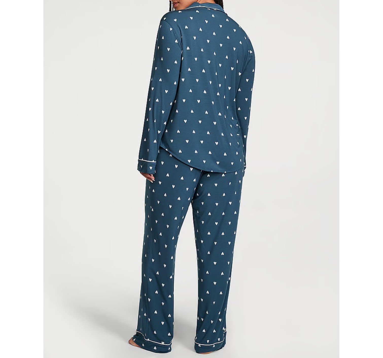 Пижама Modal Long Pajama Set Blue heart
