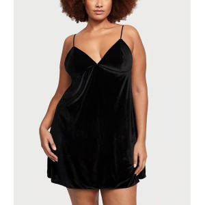 Пеньюар Velvet Slip Dress Black