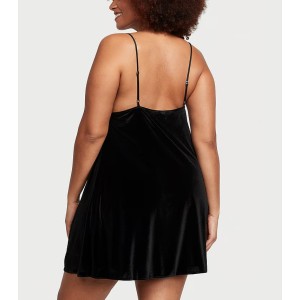Пеньюар Velvet Slip Dress Black
