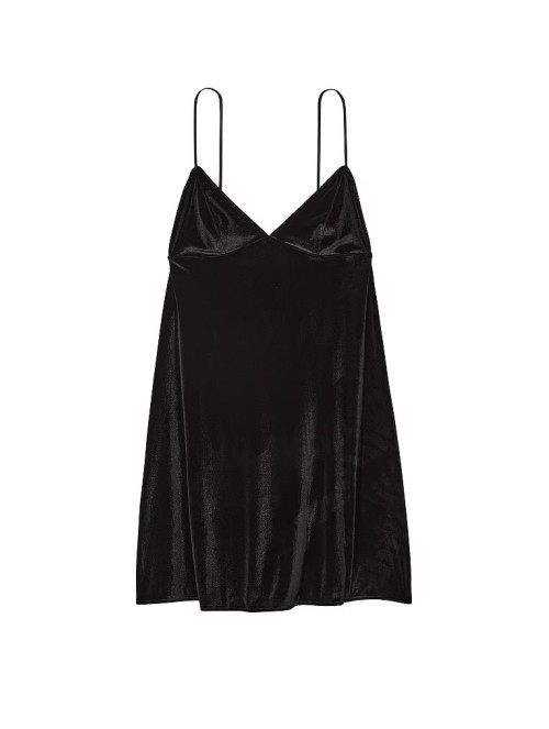 Пеньюар Velvet Slip Dress Black