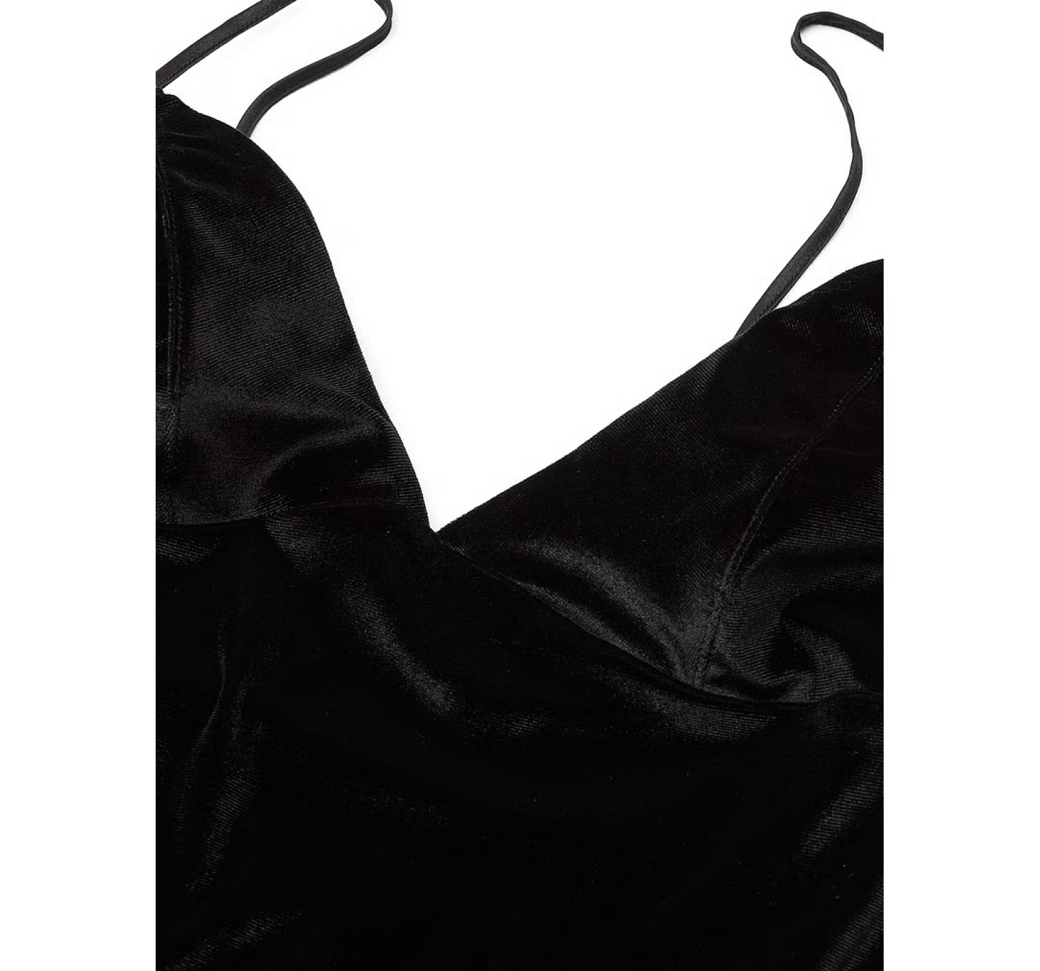 Пеньюар Velvet Slip Dress Black