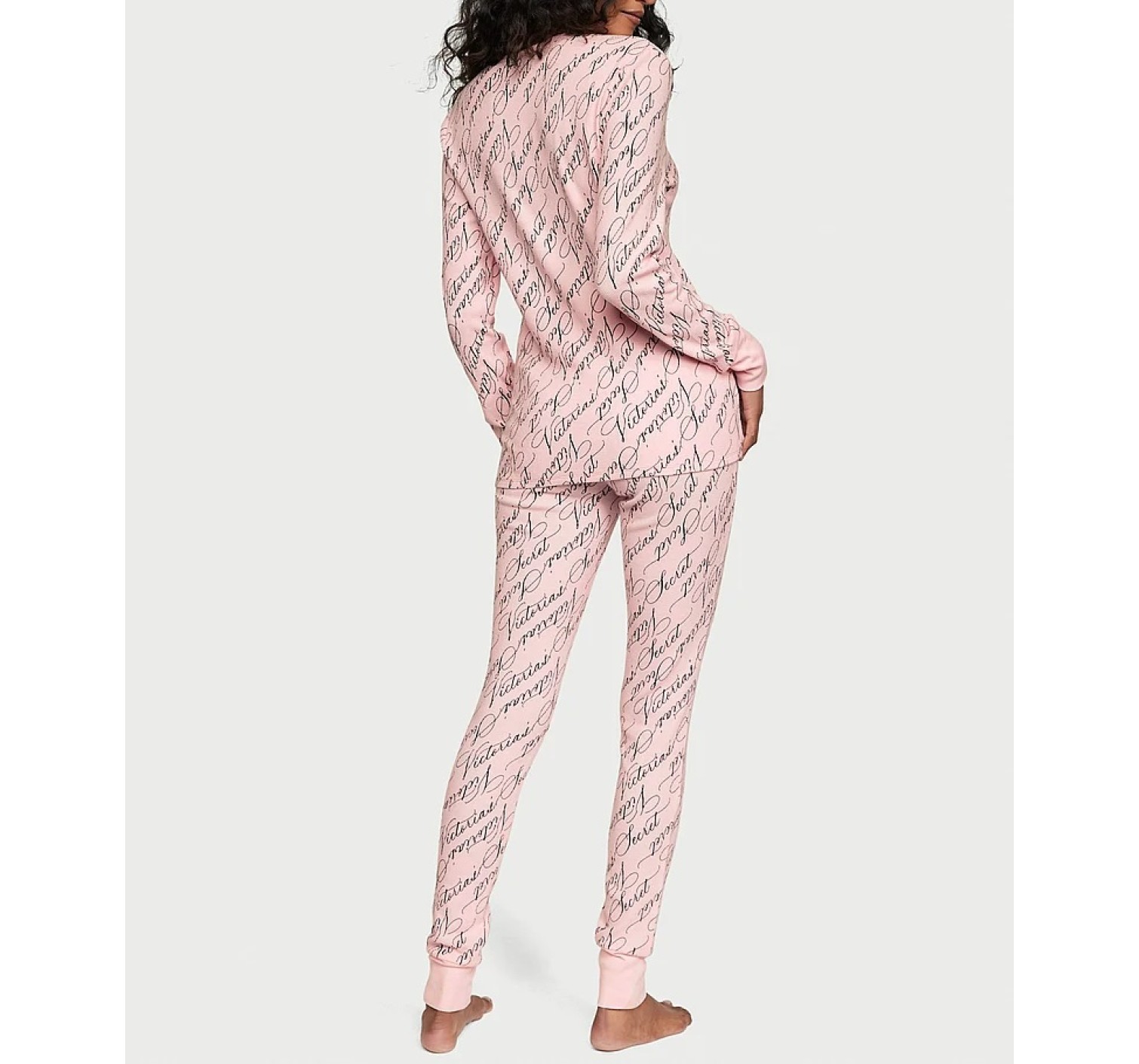 Пижама Thermal Long Pajama Set Pretty Blossom Vs Script